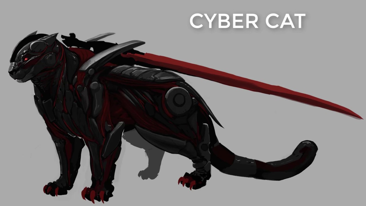 Cyber cat cyberpunk фото 15