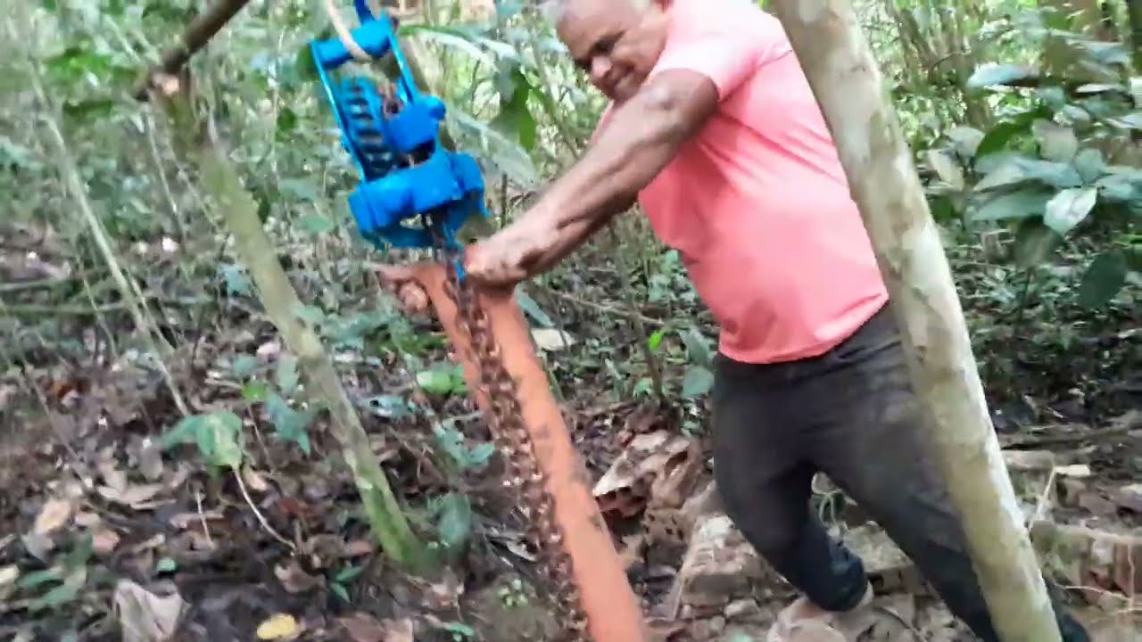 Mini poço veja como tirar uns tubos para fora Mizael e Rodrigo serralheiro