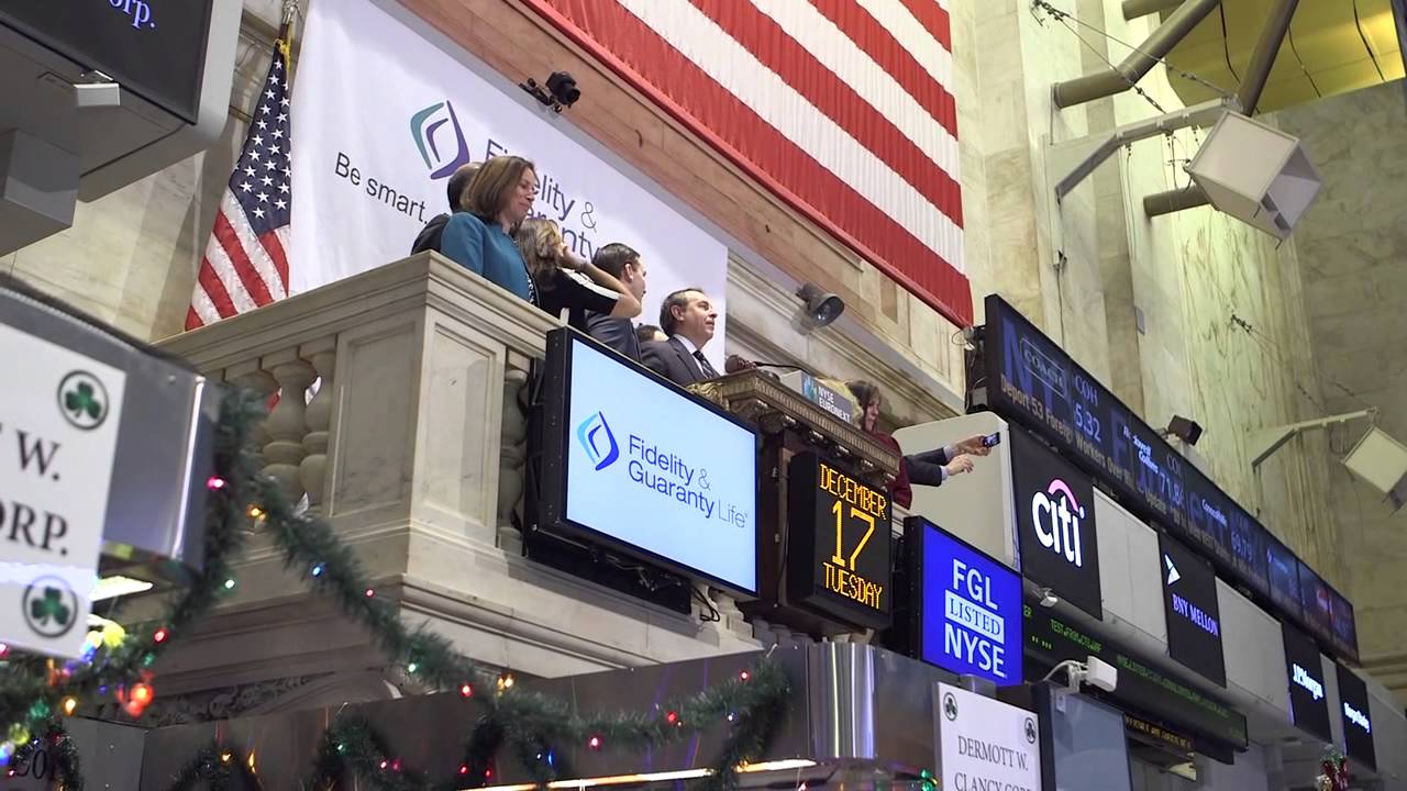 Fidelity & Guaranty Life Celebrates IPO on the New York Stock Exchange YouTube