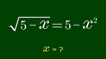 A Nice Algebra Problem | Math Olympiad | Find x=?