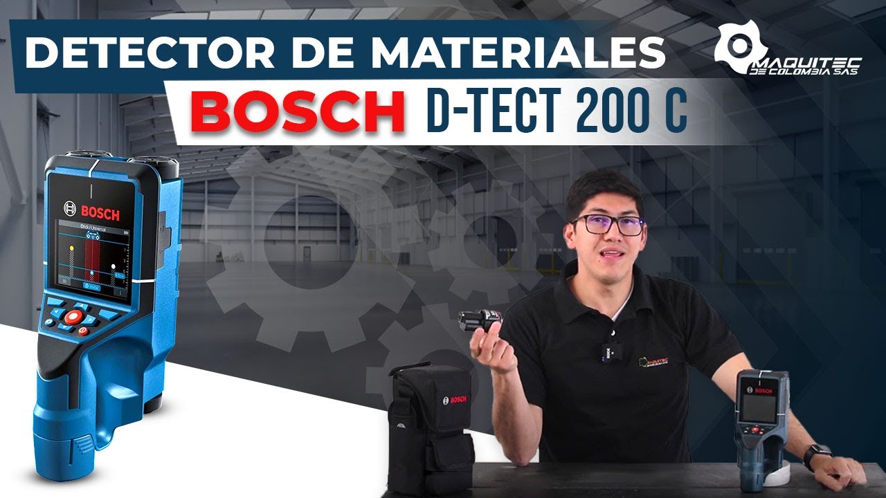 Funcionamiento Detector de materiales Bosch D-Tect 200 C - Maquitec 