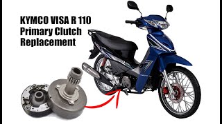 KYMCO VISA R 110 REPLACEMENT OF PRIMARY CLUTCH