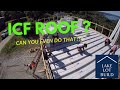 Our ICF Concrete Roof: Suspended concrete roof using LiteDeck ICF panels for our rooftop deck