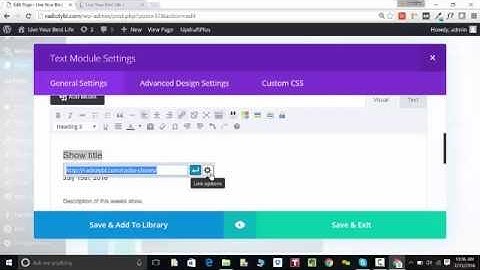 How to create a link and an anchor link  (WordPress edits)