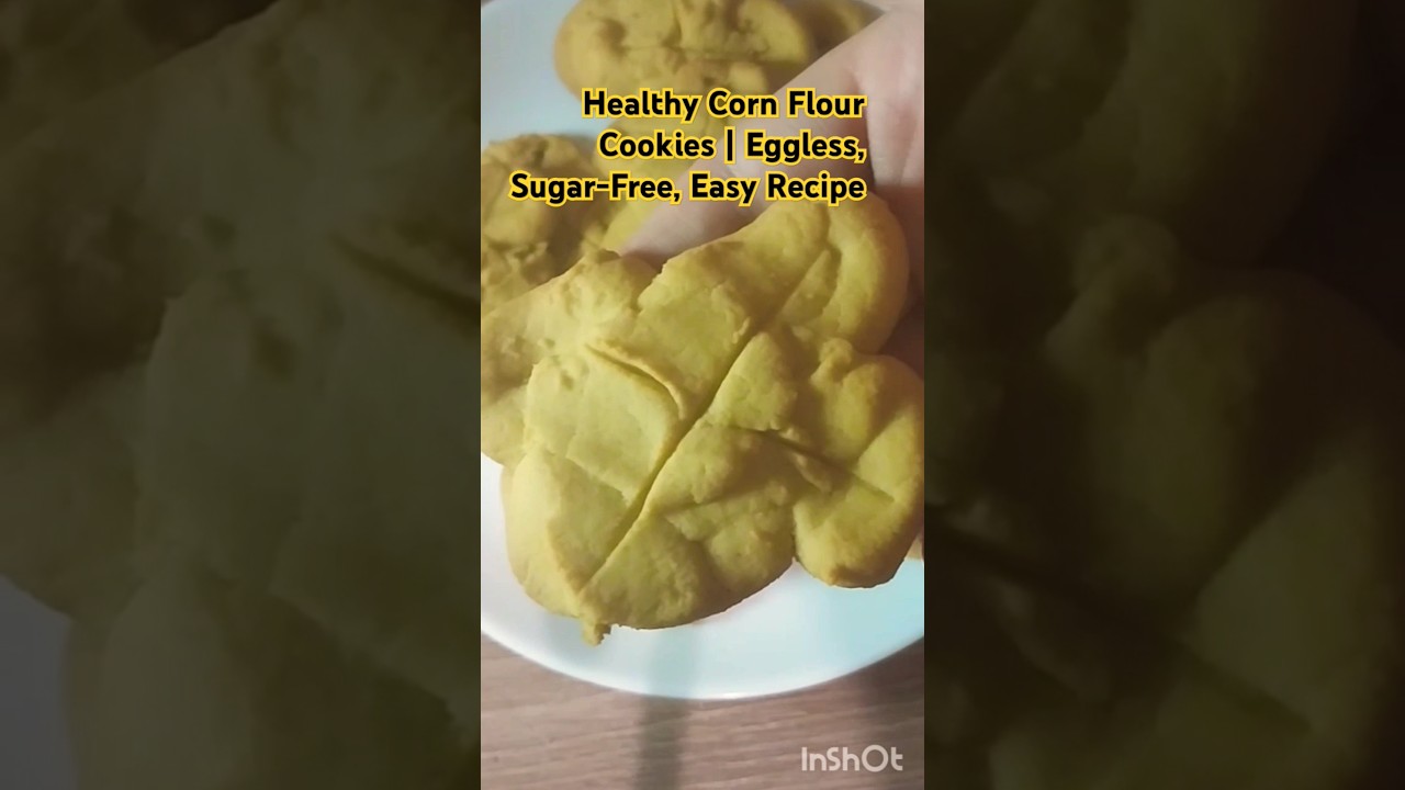 Healthy Corn Flour Cookies | Eggless, Sugar-Free, Easy Recipe
