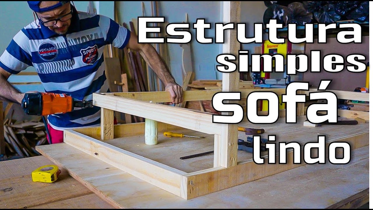 Desse Jeito é Mais FÁCIL FAZER UMA ESTRUTURA PARA UM SOFÁ ELEGANTE