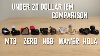 Under 20 Dollar IEM Comparison ( Early 2023 ) Feat TRN , 7hz , QKZ , Tangzu and Truthear