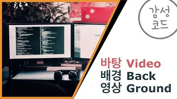 [코딩][디자인][웹][개발] 배경화면 비디오 효과 HTML & CSS 배우기