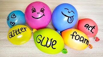 Making Slime with Funny Balloons #36 - Satisfying slime video