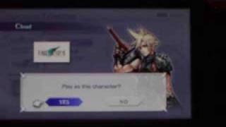 Final Fantasy Dissidia english demo Cloud