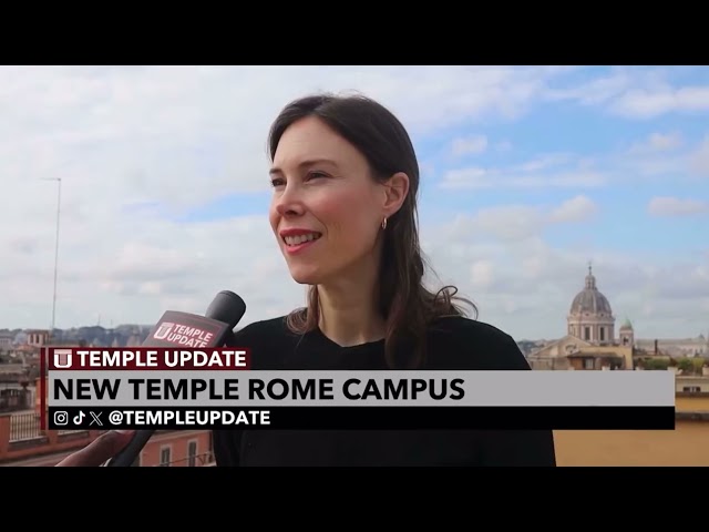 Temple University Rome's stunning new campus at the Spanish Steps takes center stage on TUTV news. class=