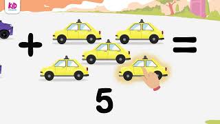 Belajar Penjumlahan Anak PAUD Umur 3 , Seri Kartun Animasi Mobil Episode 5