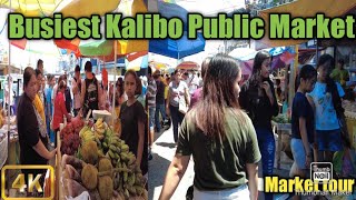 KALIBO PUBLIC MARKET TOUR|WALKING at THE BUSIEST MARKET in VISAYAS KALIBO AKLAN PHILIPPINES[4K]