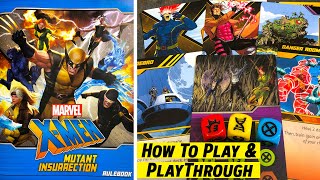 X-MEN MUTANT INSURRECTION Solo Playthrough with Set-Up & Basics of How to Play