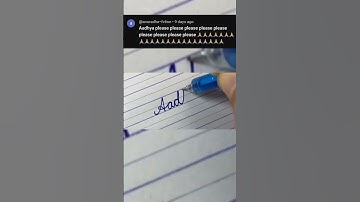 "Aadhya" name in cursive handwriting #calligraphy #cursive #art #names #learn #cursivewriting #short