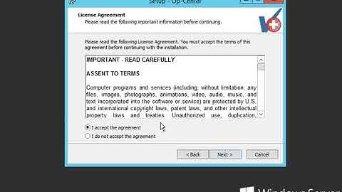 Op Center TechTips Install Software