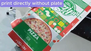 Foofon Digital Single Pass Printer for Packaging printing ~ Pizza Boxes