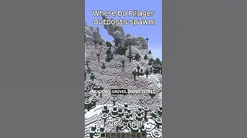 Where Do Pillager Outposts Spawn In Minecraft?!