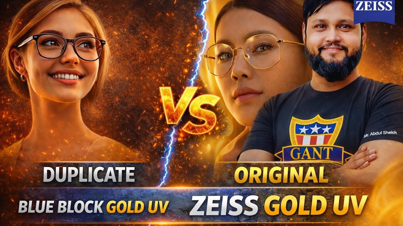 Zeiss Gold UV Original vs Golden Mari | Zeiss Gold Uv coating lenses | Golden mari lenses 