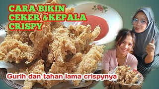 KEPALA\u0026CEKER CRISPY GURIH TAHAN LAMA//SANGAT MUDAH