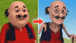 Motu Patlu Characters If They Became Super Skinny 😱 | Cartoon Transformation#cartoon🤯