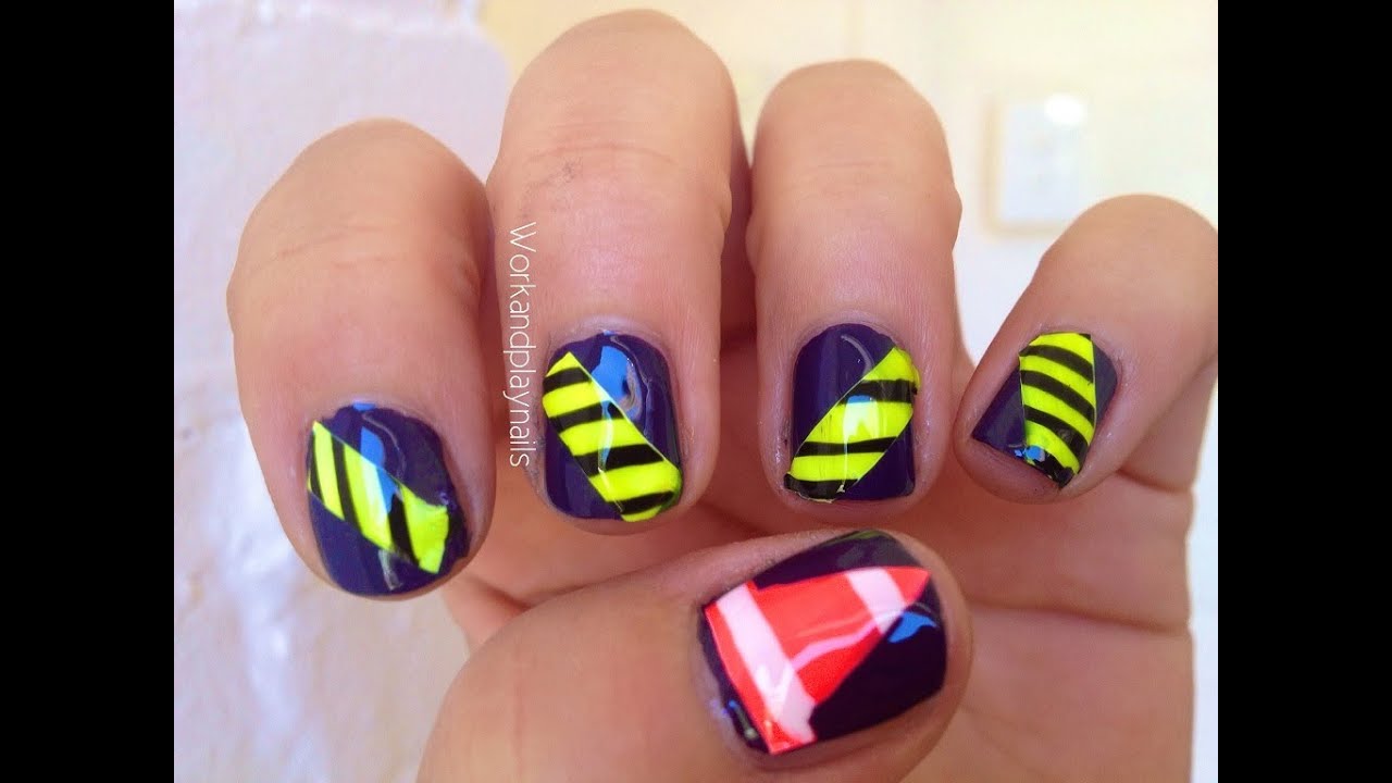 SAFETY HAZARD Nail Tutorial (Workandplaynails) YouTube