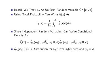 Noncoherent Communication (6/12): Largest Statistic (LS) Decision Rule Derivation