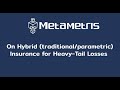 On Hybrid (traditional/parametric) Insurance for Heavy-Tail Losses