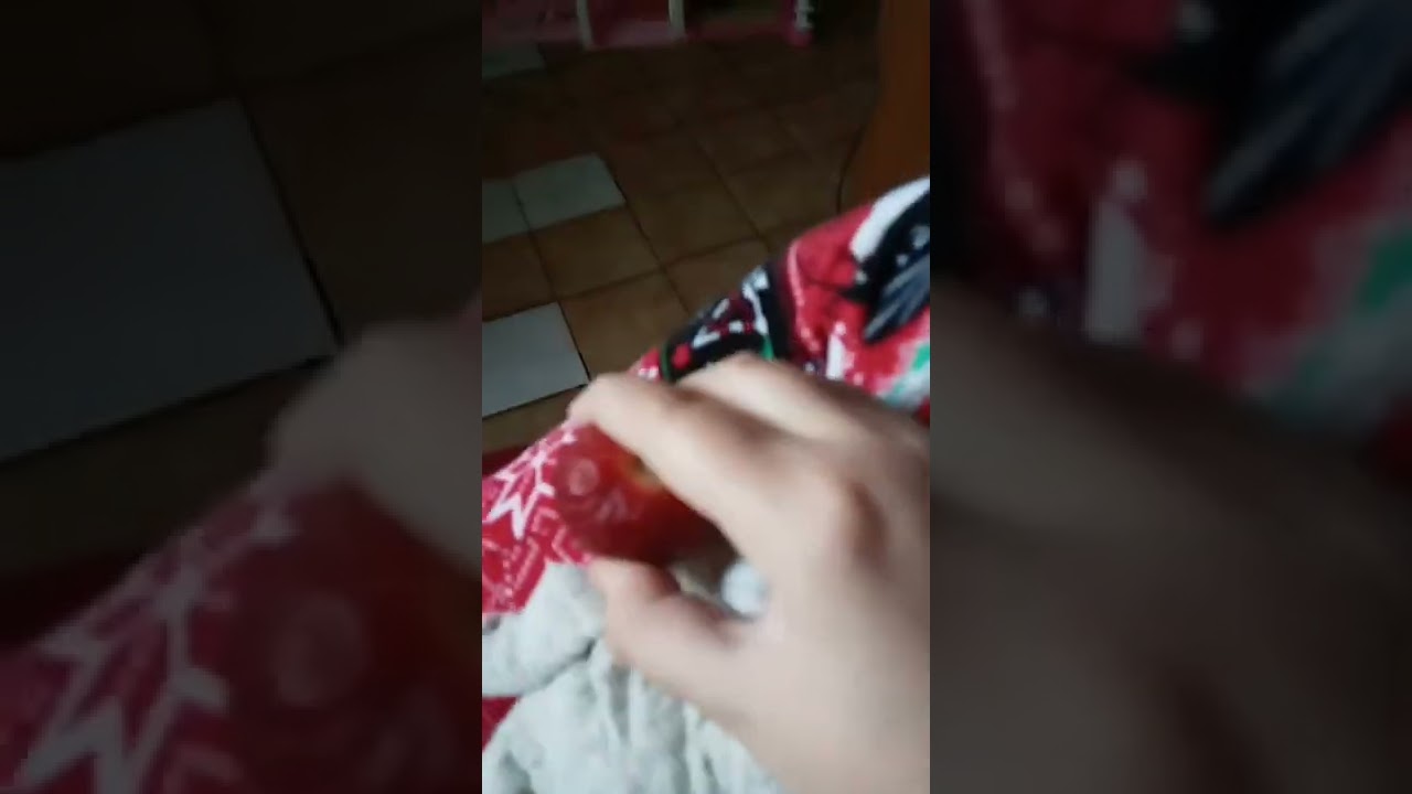 Lamy tries a strawberry