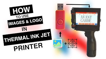 How to import an Image with USB in the Avant Garde TIJ Printer | +919769091231