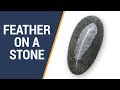 Drawing a Feather on a Stone