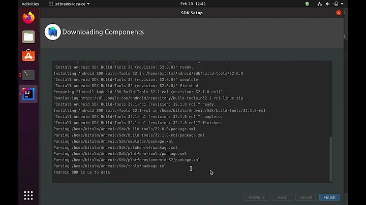 Creating first Android project in IntelliJ IDEA and install SDK