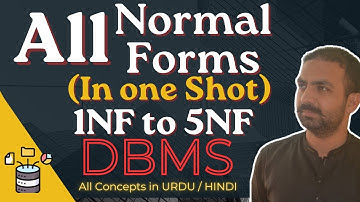 Lec-32: Normalization in DBMS | All Normal forms in DBMS  |1nf, 2nf, 3nf, BCNF, 4nf, 5nf