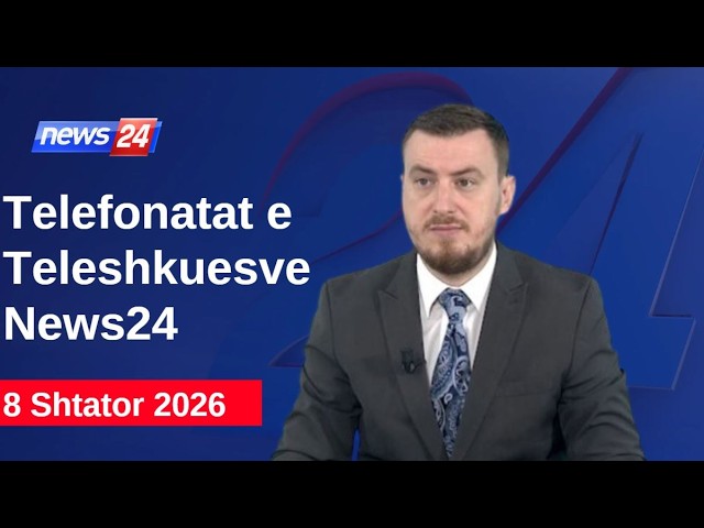 8 Shtator 2026📞Telefonatat e Teleshikuesve" News24 -"Koha për t'u zgjuar"në studio Klevin Muka