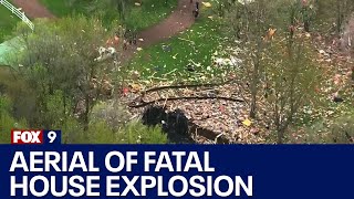 Fatal Princeton, Minnesota, House Explosion Aerials [Raw]