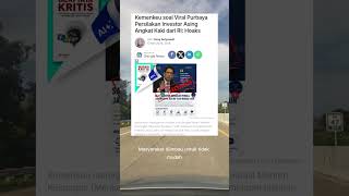 Kemenkeu pastikan hoaks Menkeu usir investor asing, masyarakat diminta waspada. #CekFakta