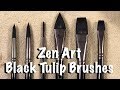 Zen Art Black Tuilip Brushes