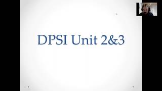DPSI Units 2 and 3 (sight translation) - breakdown