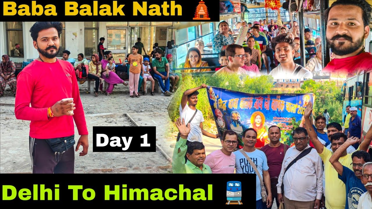 Delhi To Himachal By train 🚆| Ham To Chal Diye | Sidh Shree Baba Balak Nath Temple Himachal By Train