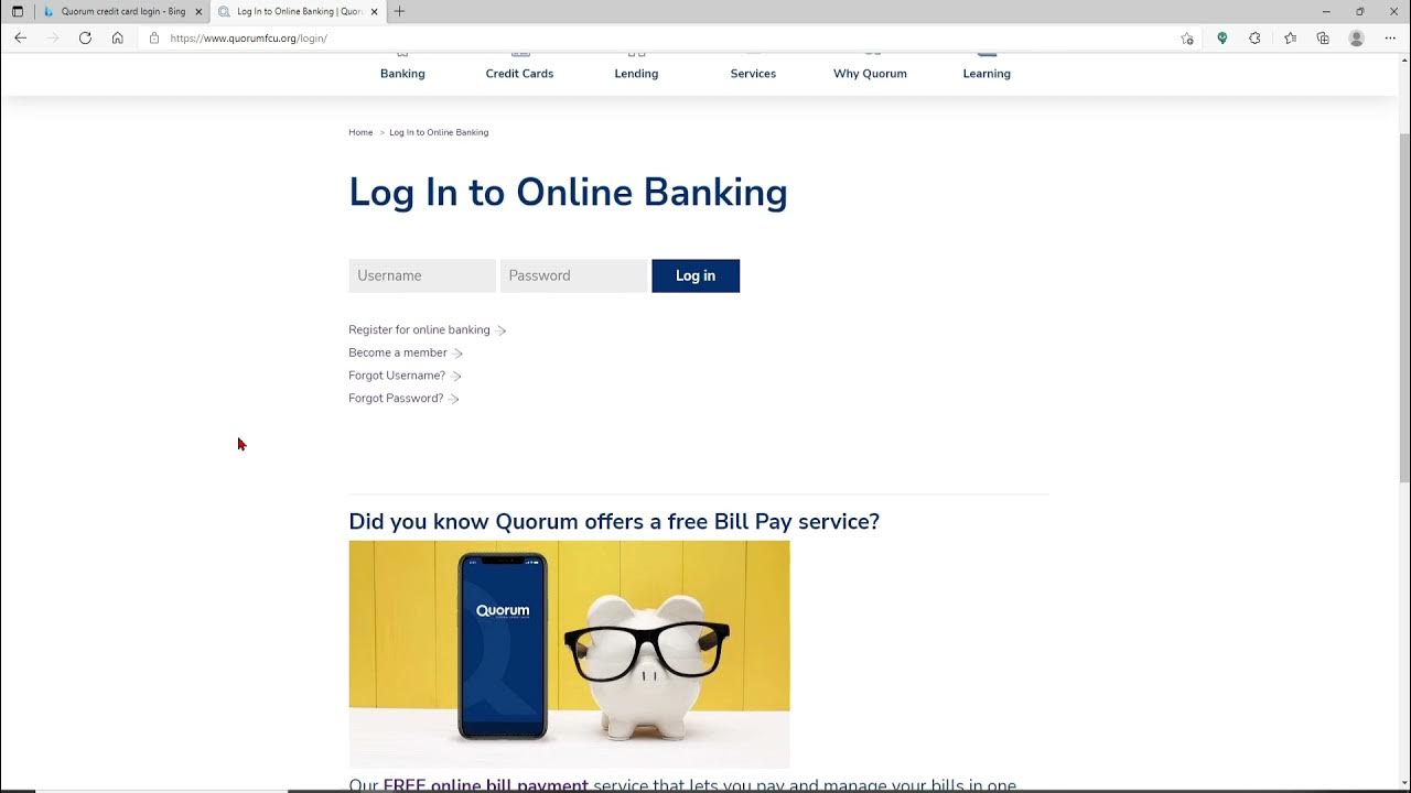 How to Login Quorum Credit Card Account Signin Quorum Credit Card Account YouTube