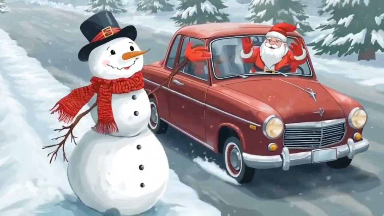 Weihnachtsmann im Schnee