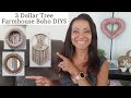 Dollar Tree DIY Farmhouse | Boho Home Decor