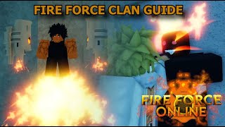 FULL FIRE FORCE CLAN GUIDE for Fire Force Online! 