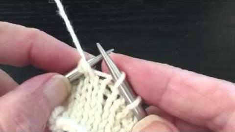 Fixing Mistakes - Unknit or Tink  K2tog