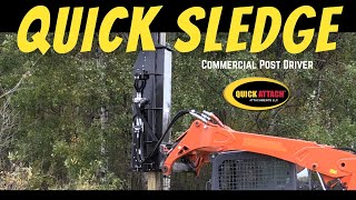 Quick Attach® Quick Sledge Skid Steer Post Driver Attachment Wealth