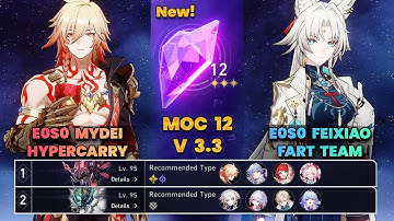 E0S0 Mydei Hypercarry & E0S0 Feixiao FART Team | New MOC12 | 3 Stars | HSR | V3.3 |