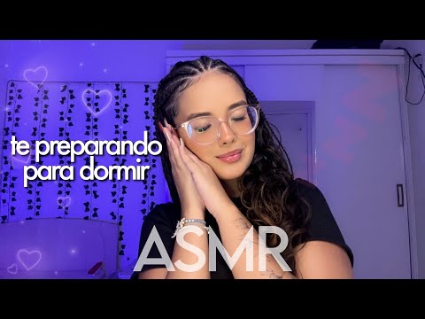 ASMR - TE PREPARANDO PARA DORMIR APÓS UM DIA CANSATIVO❤️‍🩹 | atenção pessoal