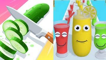 Juice Run vs Perfect Slice Gameplay Walkthrough New Update (Android iOS)