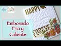 Cómo hacer una Tarjeta con Relieve | Dry & Heat Embossing | Zona Scrapera | Luisa PaperCrafts