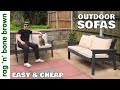 How To Make Outdoor Garden Sofas - Easy & Cheap!